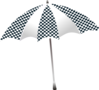 Chequered Umbrella Clip Art